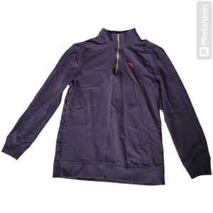 Tommy Bahama black‎ long sleeve half zip shirt